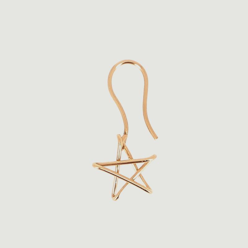 Atelier Paulin Dormeuse 5 x Jean Cocteau star dangling earring Gold ATELIER PAULIN