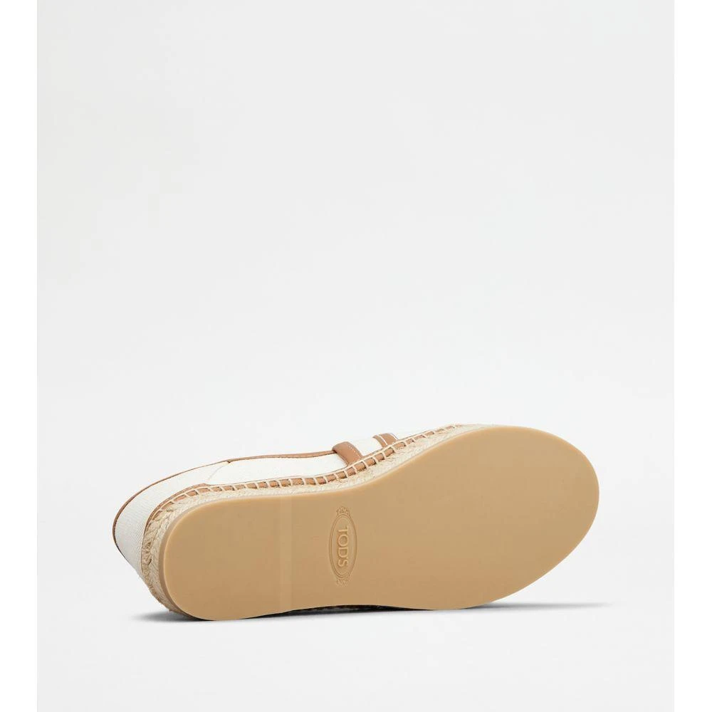 Tod's Kate Espadrilles in Canvas and Leather 4