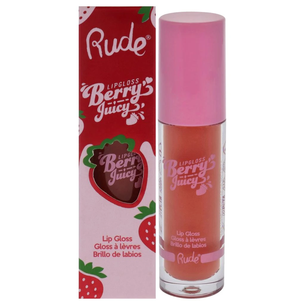 Rude Cosmetics Berry Juicy Lip Gloss - 88404 Nudist by  for Women - 0.14 oz Lip Gloss 1
