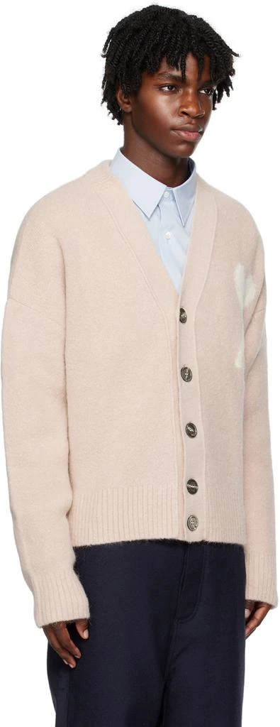 AMI Pink Ami De Cœur Cardigan 2