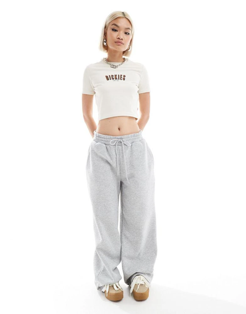 DICKIES Dickies Clarksville crop t-shirt in off white 4