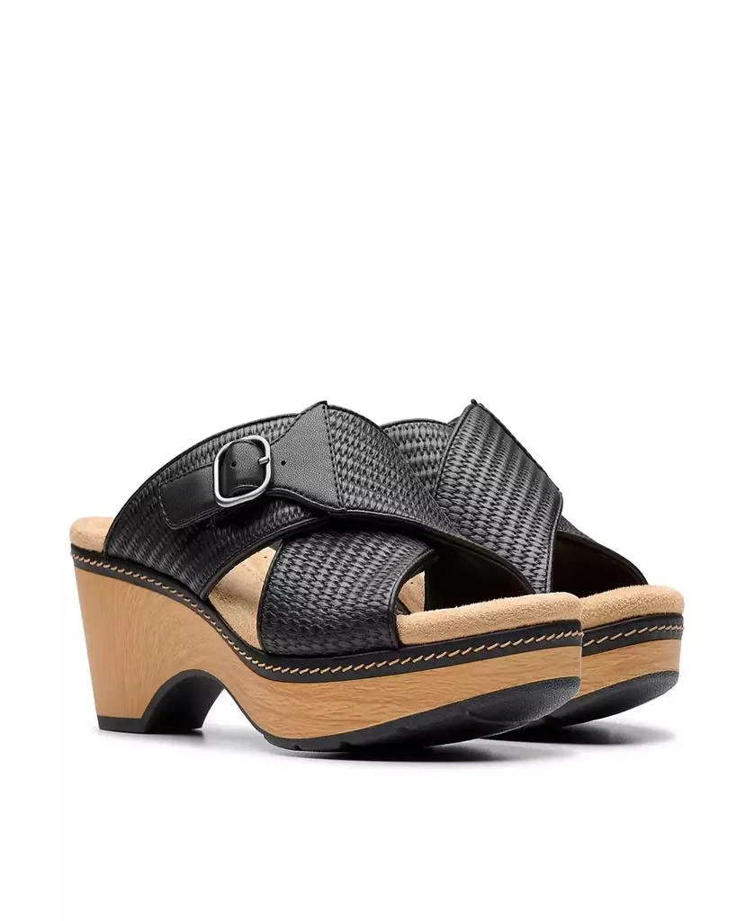 Clarks Collection Women's Seannah Nora Wedge Sandals 7