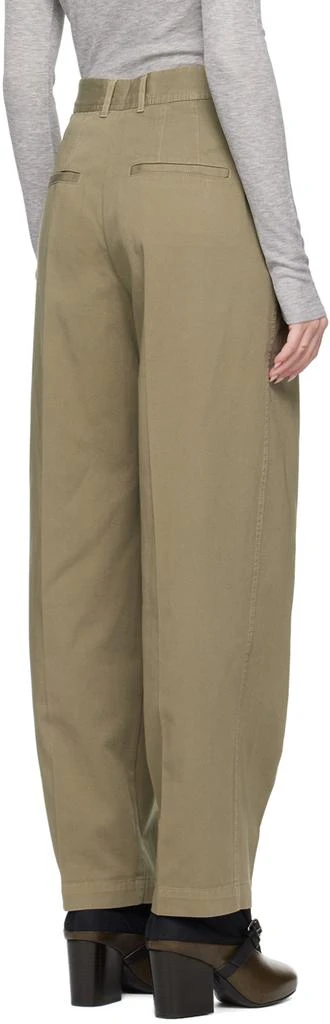 House of Dagmar Khaki Mid-Rise Trousers 3