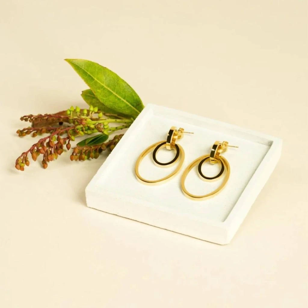 Vita Fede Curateur X  Cassio Earrings In Gold 2