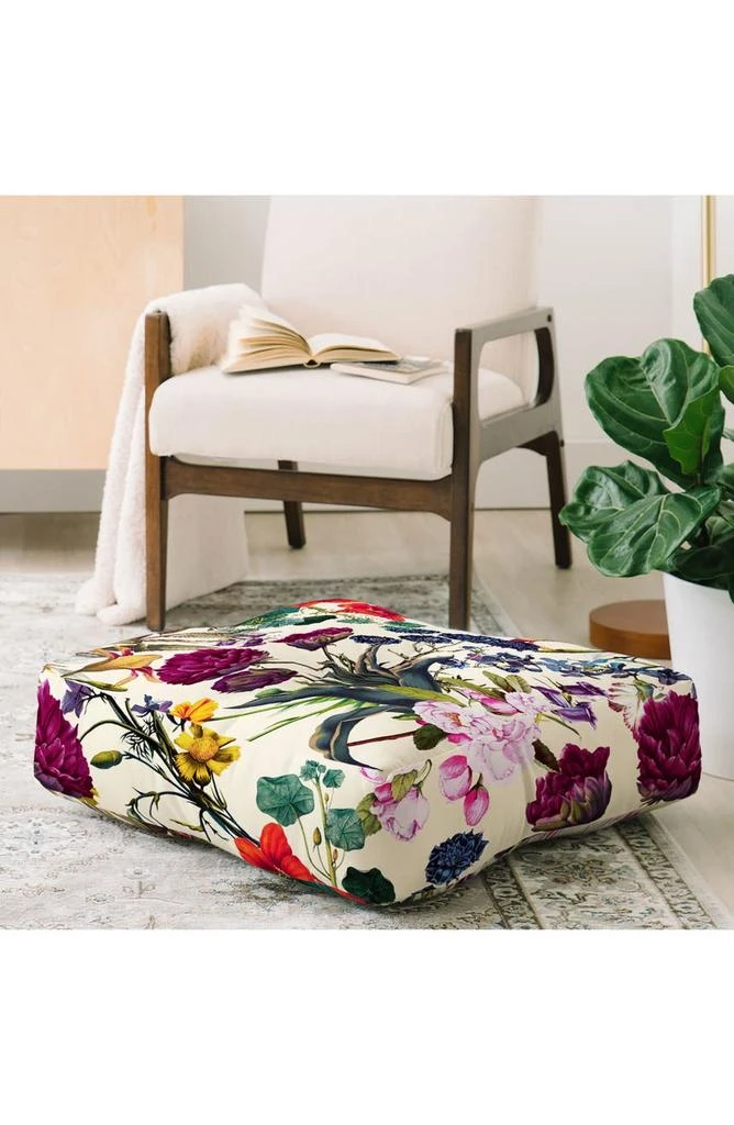 DENY Designs Burcu Korkmazyurek Magical Garden Floor Pillow 2