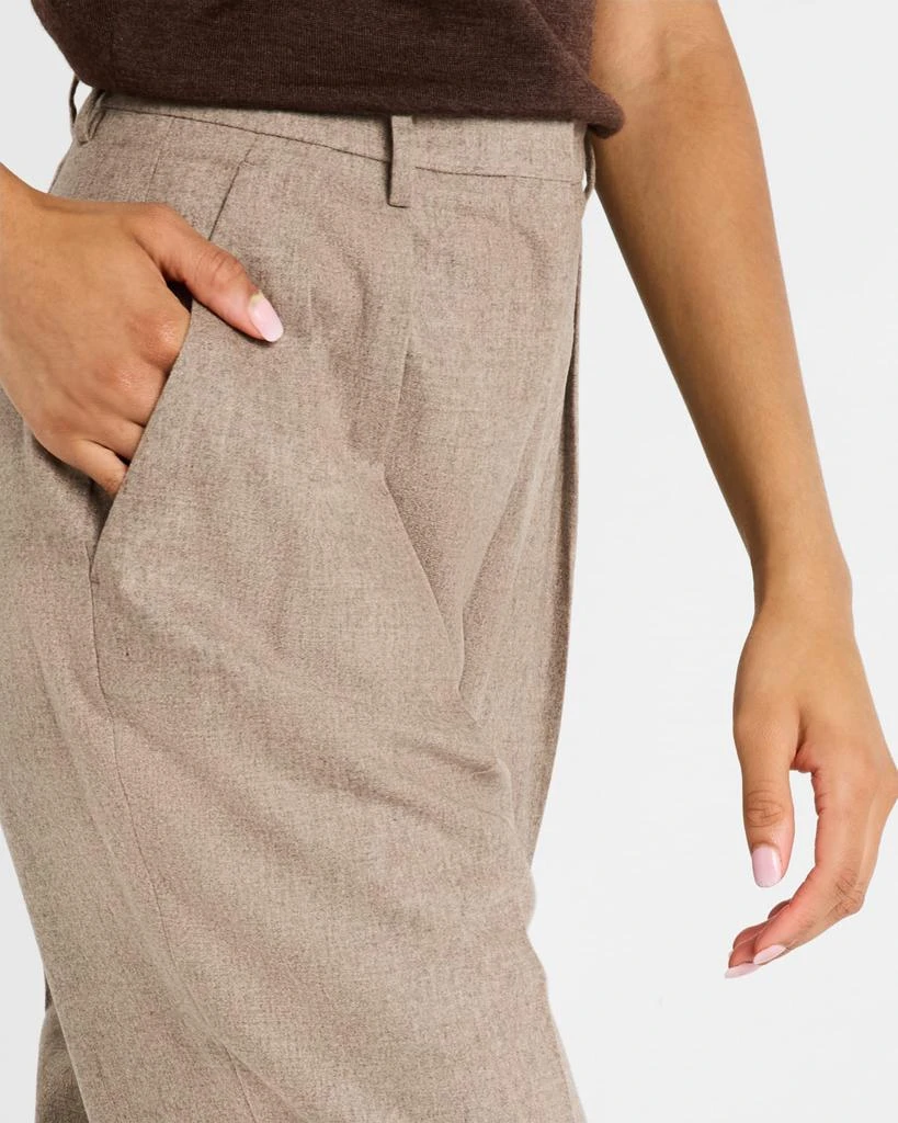 Altuzarra Emmett Double-Pleated Tapered Wool Pants 5