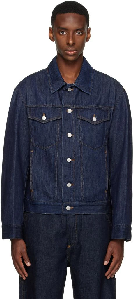 Dries Van Noten Navy Short Denim Jacket 1