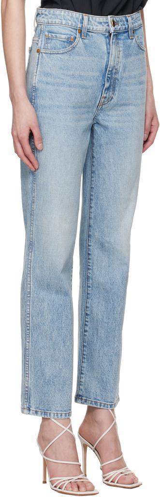 Khaite Blue Abigail Stretch Jeans