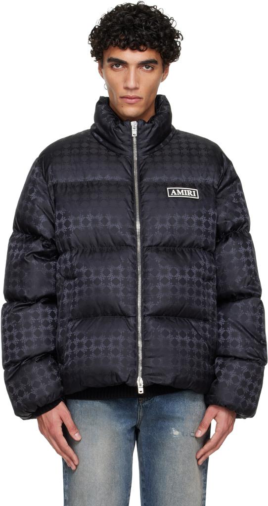 AMIRI Black MA Quad Jacquard Down Jacket - Coats - Compare Prices