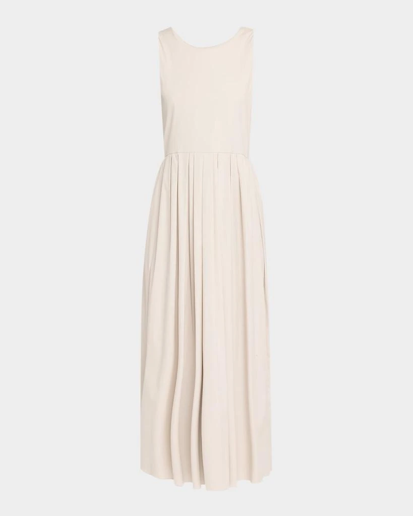 Max Mara Moira Pleated Sleeveless Midi Dress 1