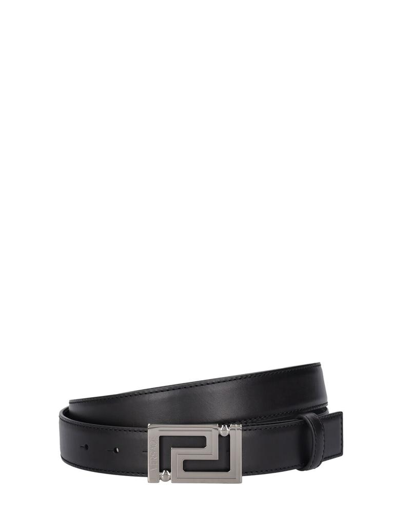 VERSACE 30mm Greca Leather Belt