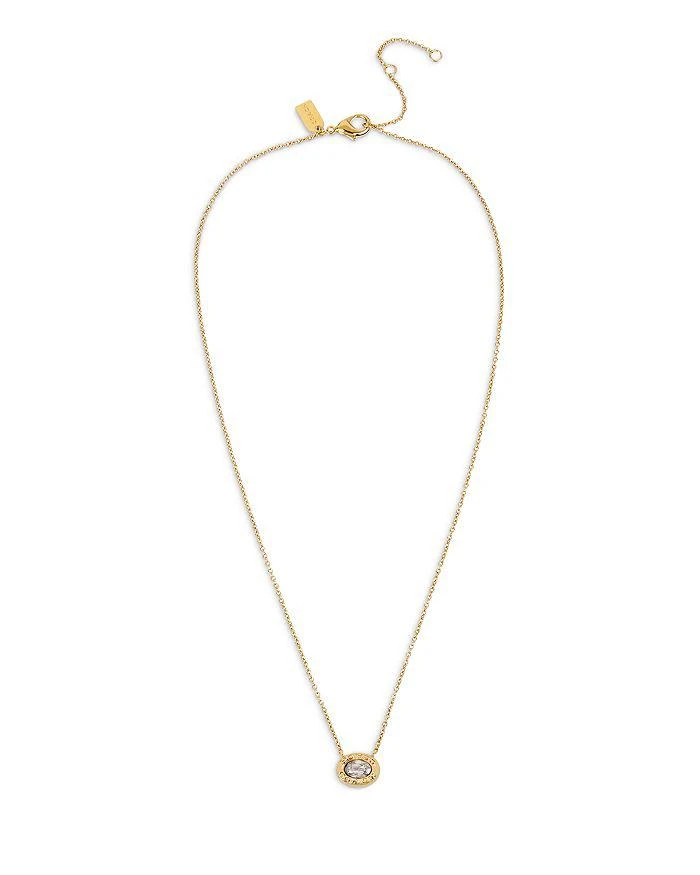 Coach Signature Pendant Necklace, 16" 2