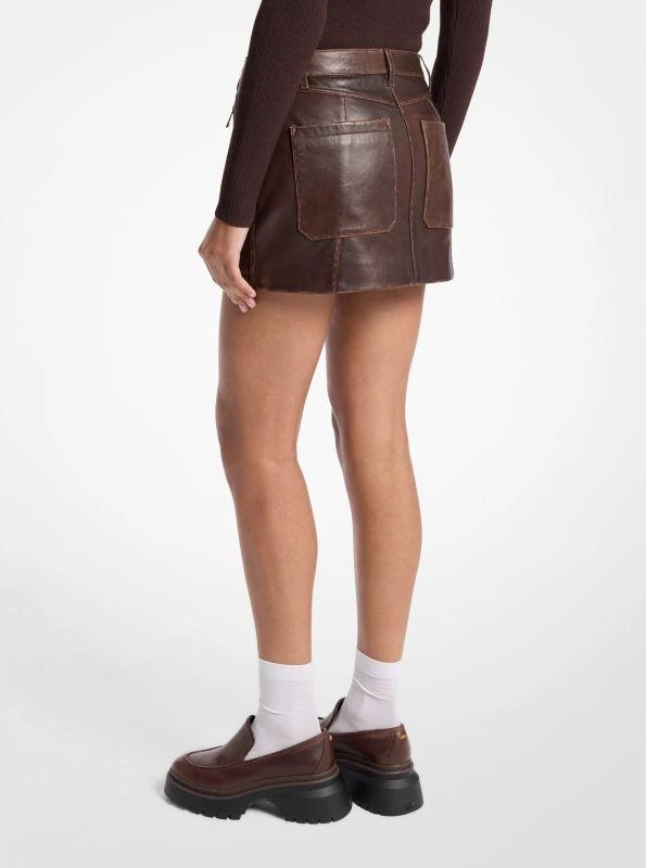 Michael Kors Leather Mini Skirt 2