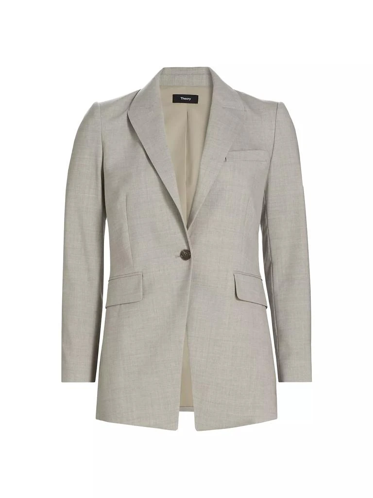 Theory Etiennette Wool-Blend Blazer 1