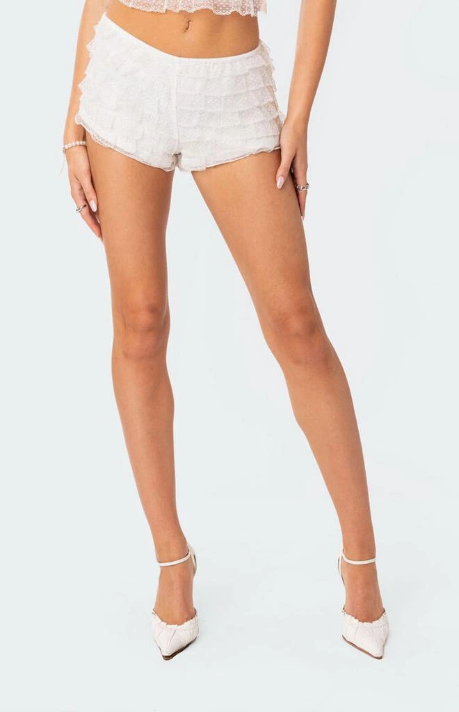 Edikted Julianna Ruffle Shorts 3