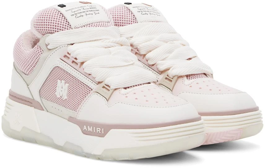 AMIRI White & Pink MA-1 Sneakers 4