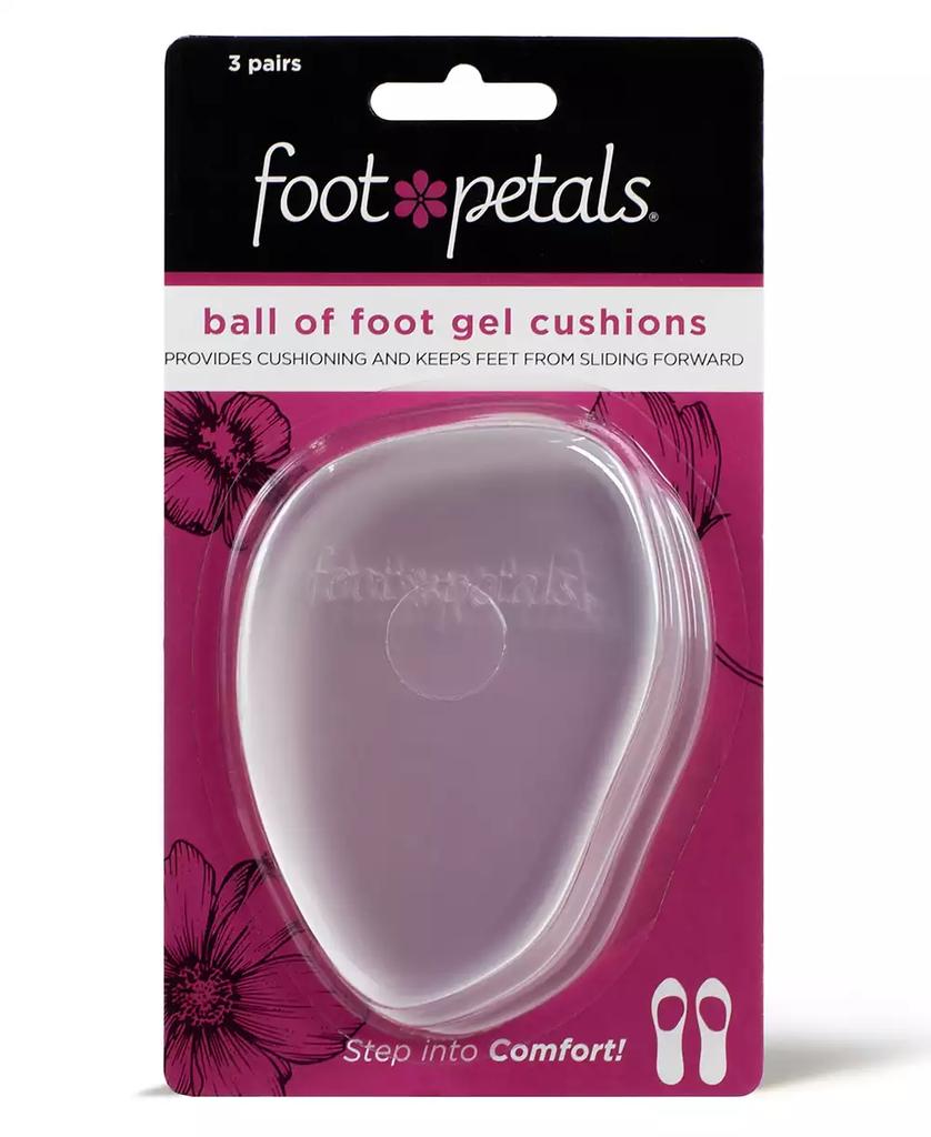 Foot Petals Gel Ball of Foot Cushions - Pack of 3 Pairs