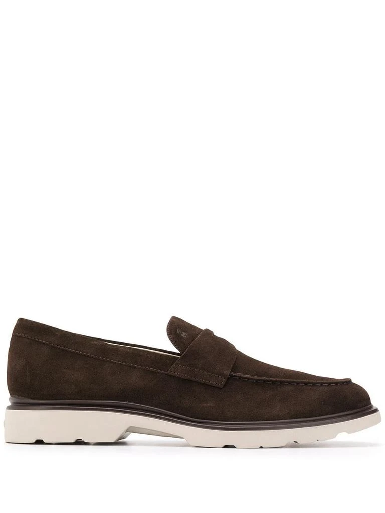 hogan contrast heel loafers - men 1