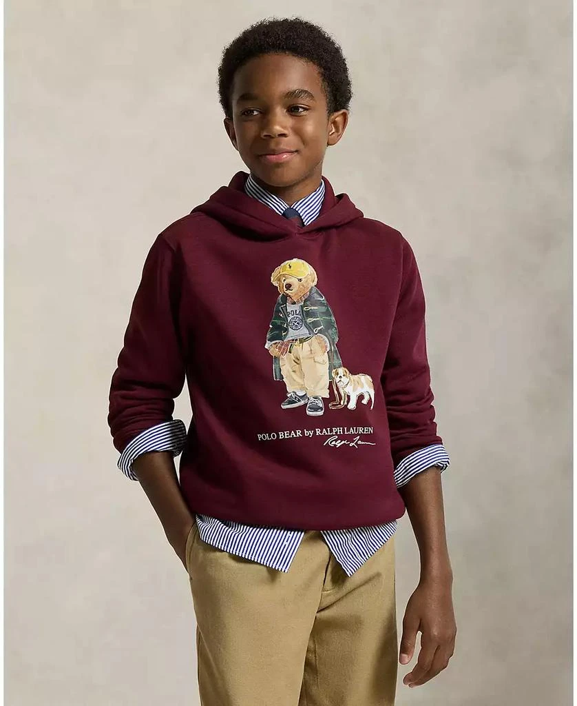 Ralph Lauren Boys 8-20 Polo Bear Cotton Hooded Tee