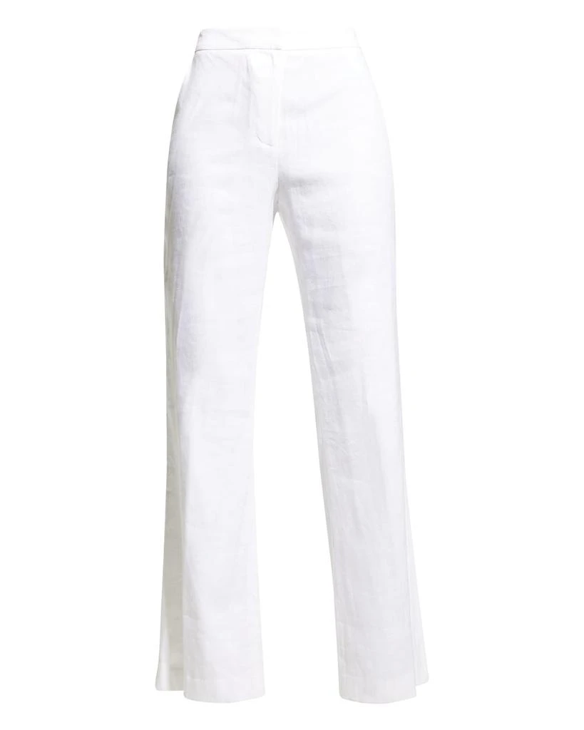 Milly Lennon Linen Bootcut Pants 1