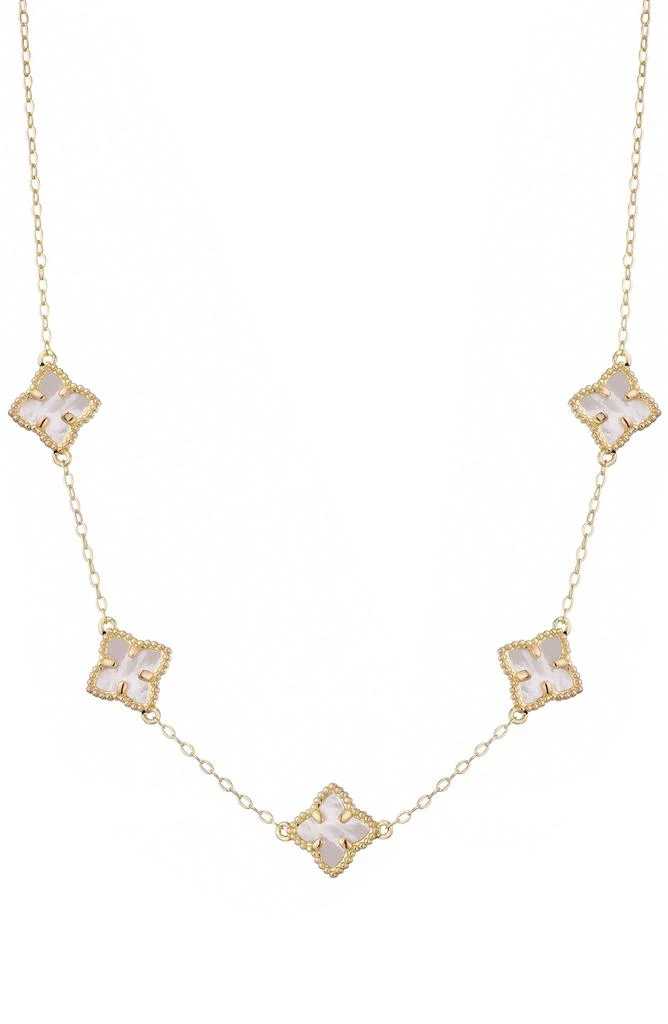ADORNIA Mother of Pearl Station Necklace 2