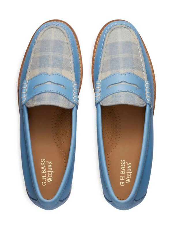 G.H. Bass Weejun Whitney Plaid Penny Loafers 4