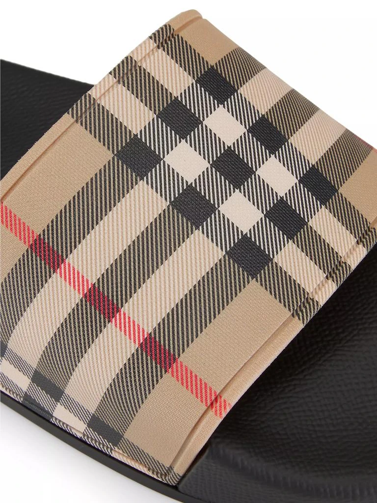Burberry Furley Check Slide Sandals 7