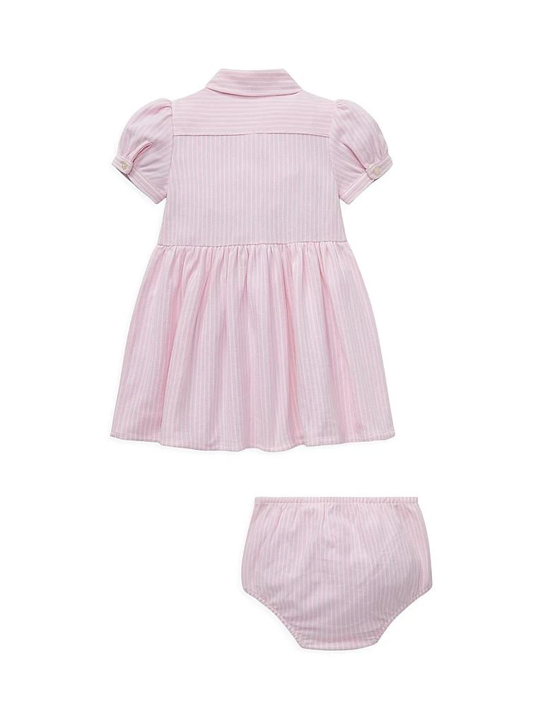 Ralph Lauren Baby Girl's 2-Piece Oxford Shirtdress & Bloomers Set 2