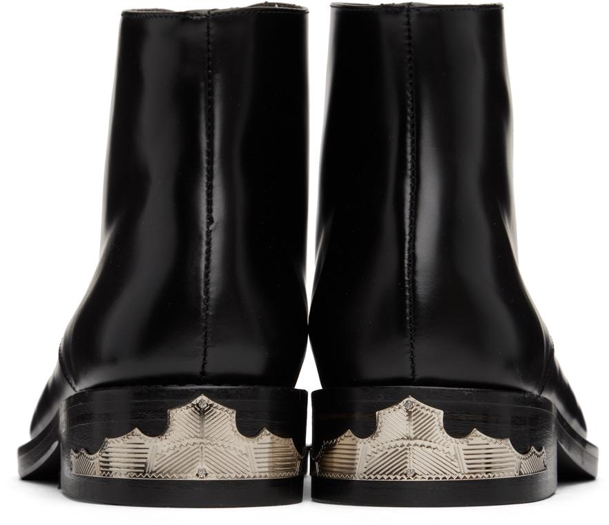 Toga Pulla Black Embellished Ankle Boots