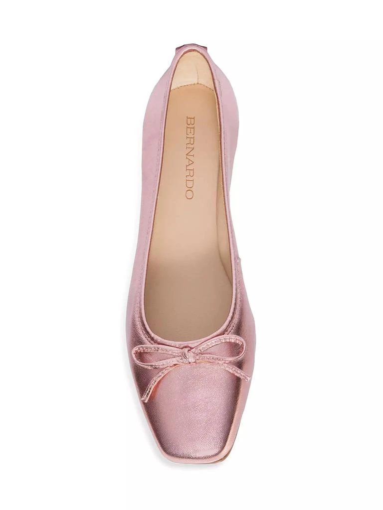 Bernardo Gwynn Metallic Leather Bellerina Flats 3