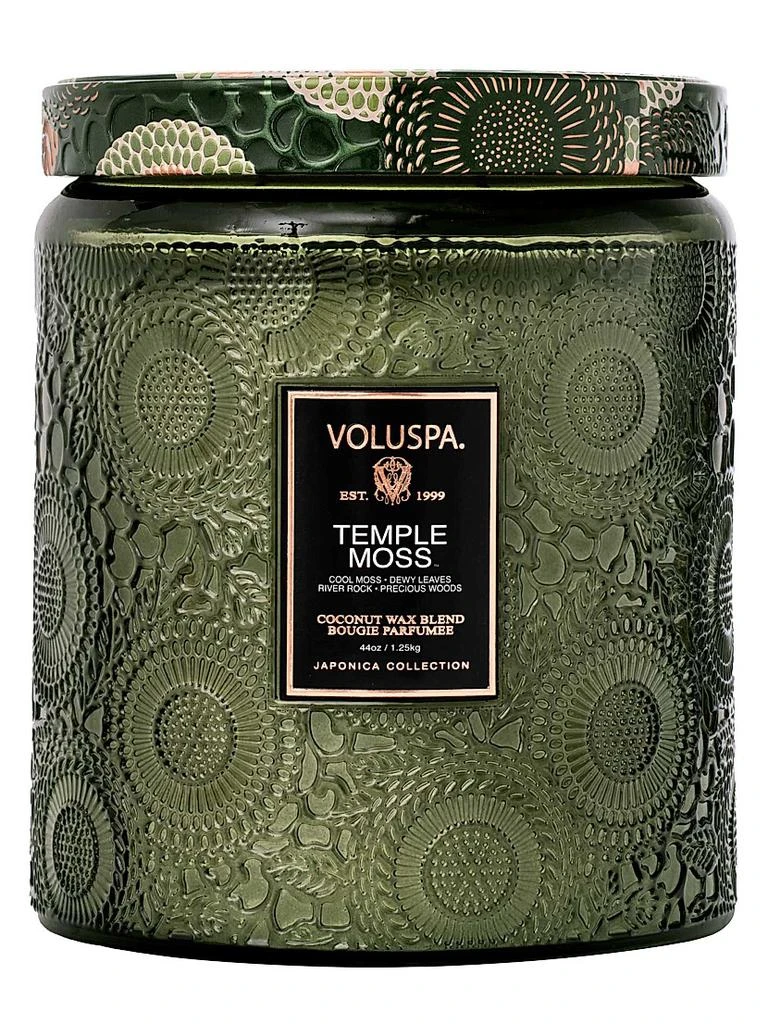 Voluspa Japonica Temple Moss Luxe Jar Candle 1