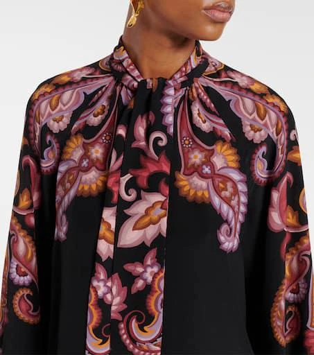 ETRO Paisley tie-neck silk blouse 4