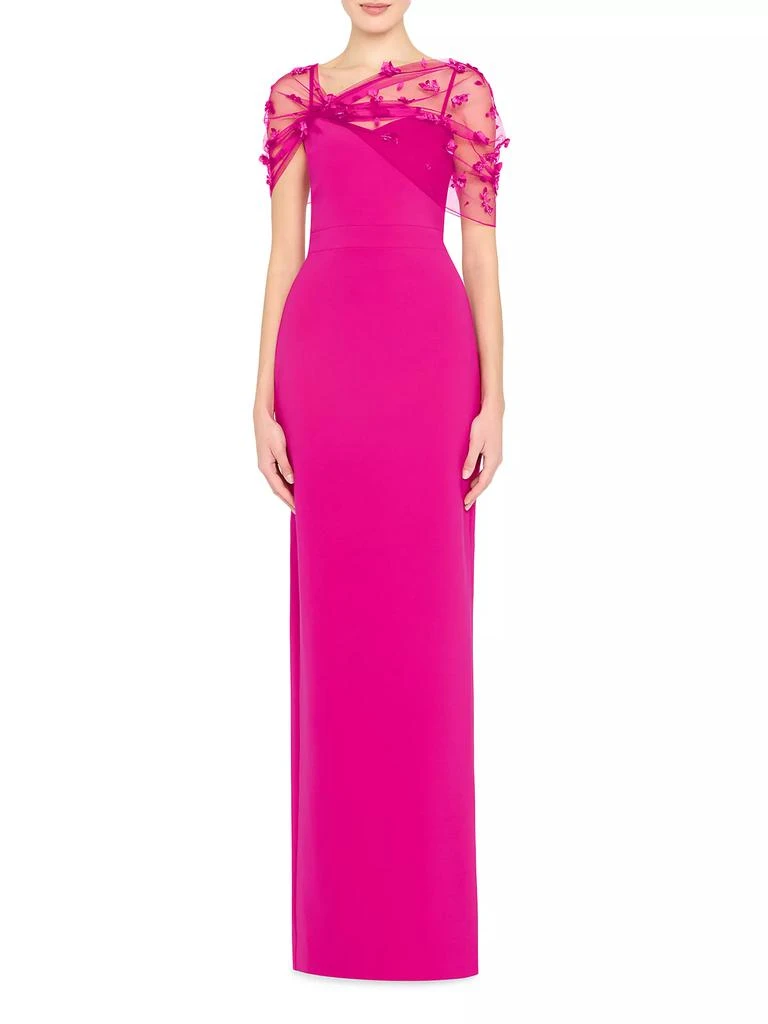 Theia Sophia Beaded Shawl Gown 1