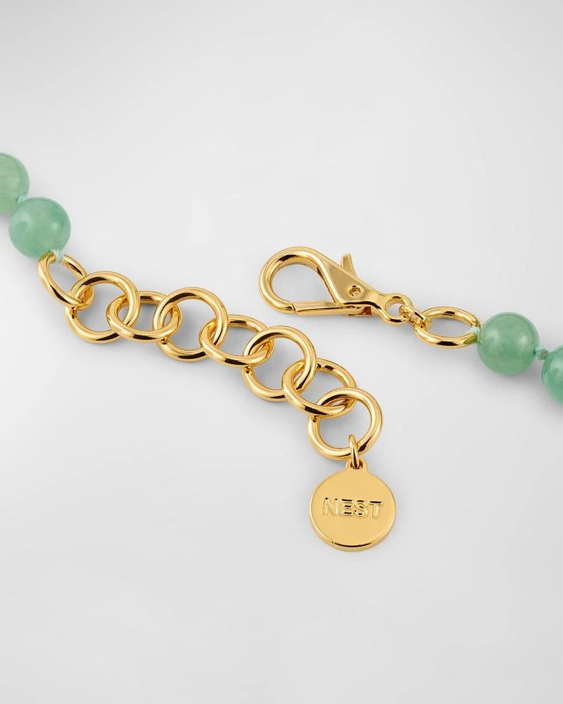 NEST Jewelry Green Seashell Jade Statement Necklace 4