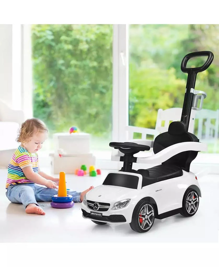 Mecale 3-in-1 Ride on Push Car Mercedes-Benz Licensed Sliding Car with Canopy 10
