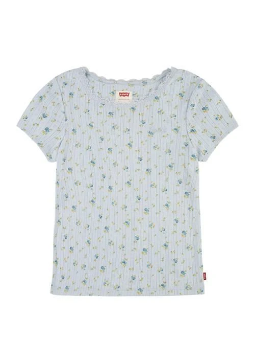 Levi's® S Girls 7 16 Short Sleeve Lace Scoop Neck T Shirt 1