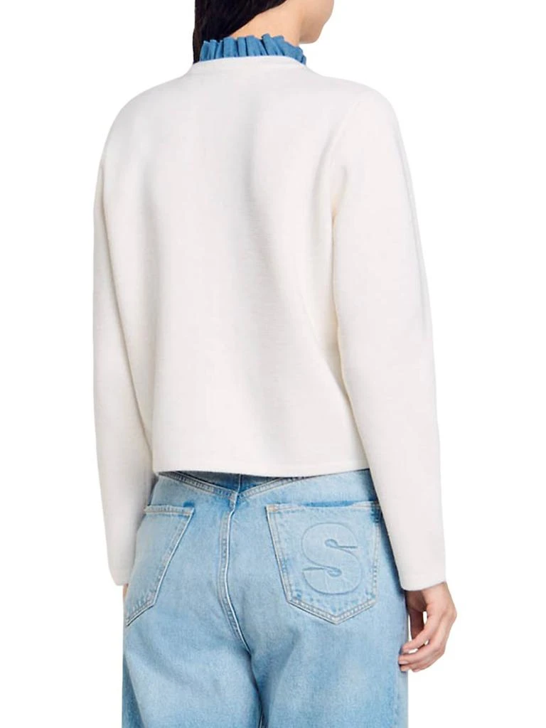 Sandro High-Neck Cardigan 3