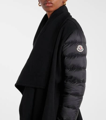 Moncler Down-paneled wool-blend coat 6