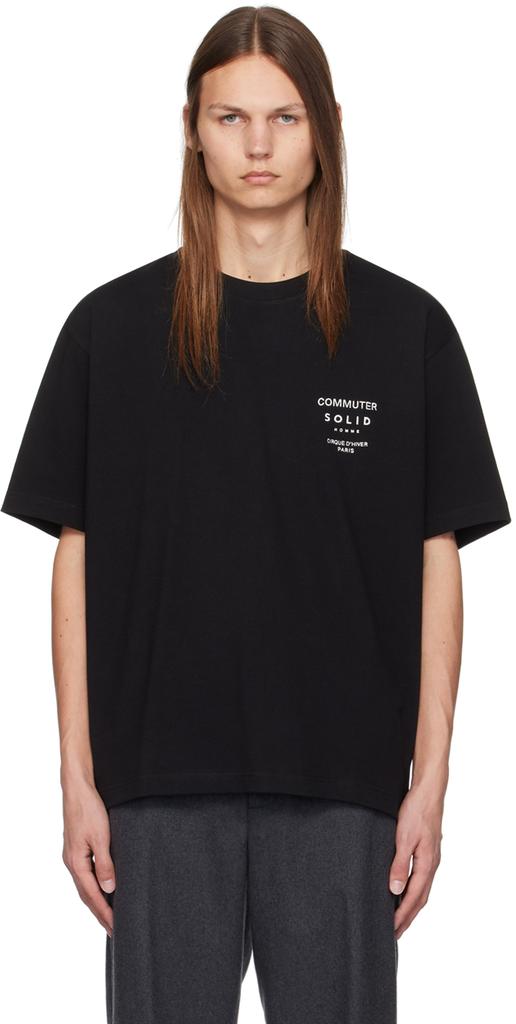 Solid Homme Black 'Commuter' T-Shirt