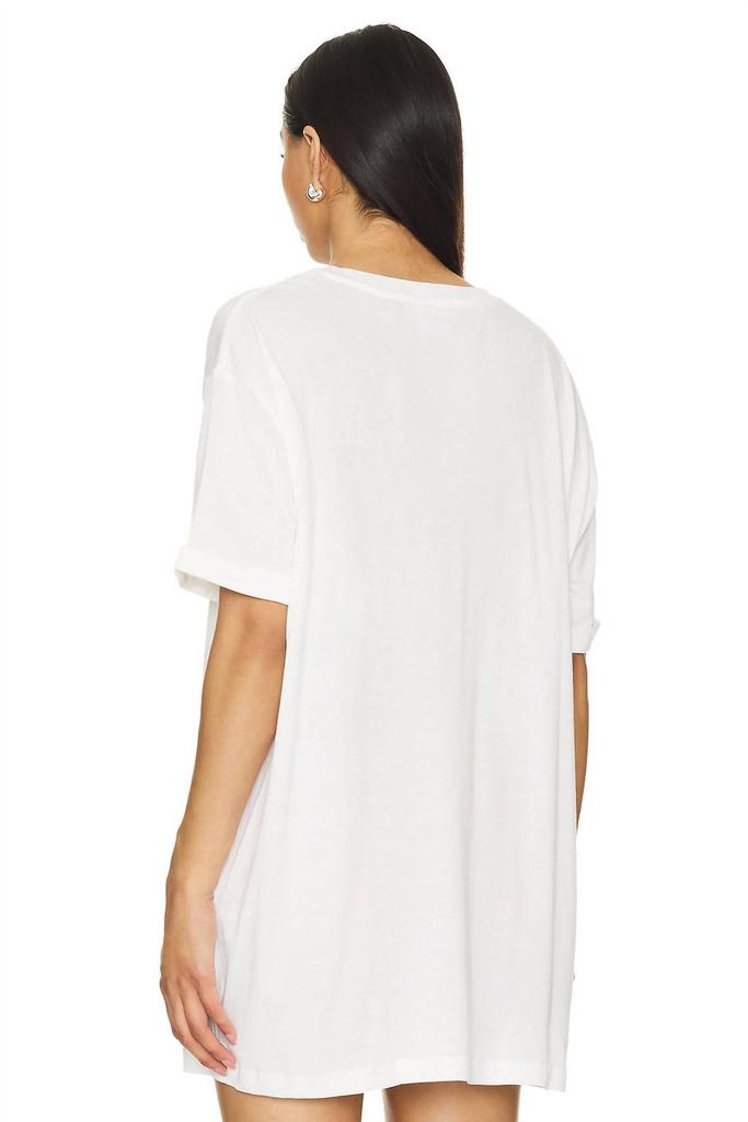 The Laundry Room Real Life Boogie Oversized Tee In White