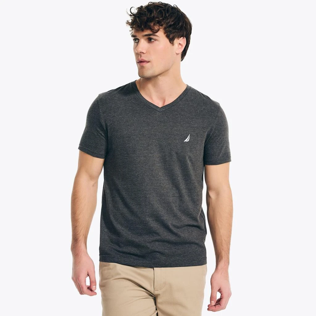 Nautica Heather V-Neck T-Shirt 1