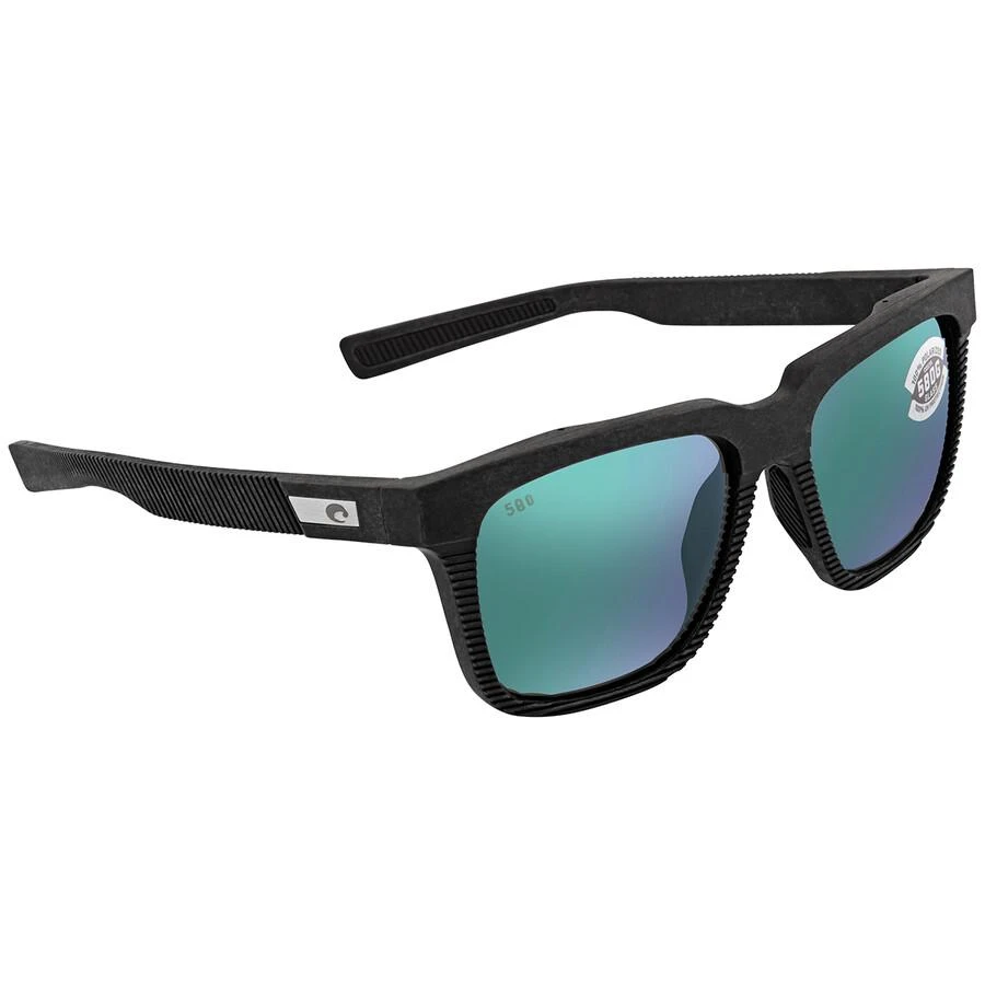 Costa Del Mar Pescador Green Mirror Polarized Glass Square Men's Sunglasses 6S9029 902902 55 1