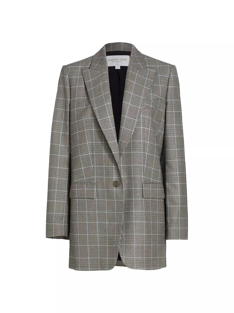 Michael Kors Darcy Glen Check Blazer 1