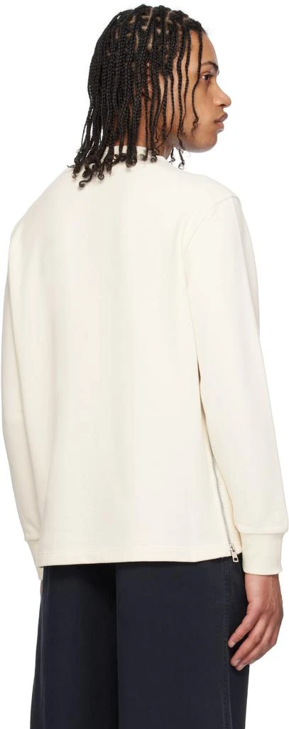 Moncler Off-White Cotton Pocket Sweatshirt 3