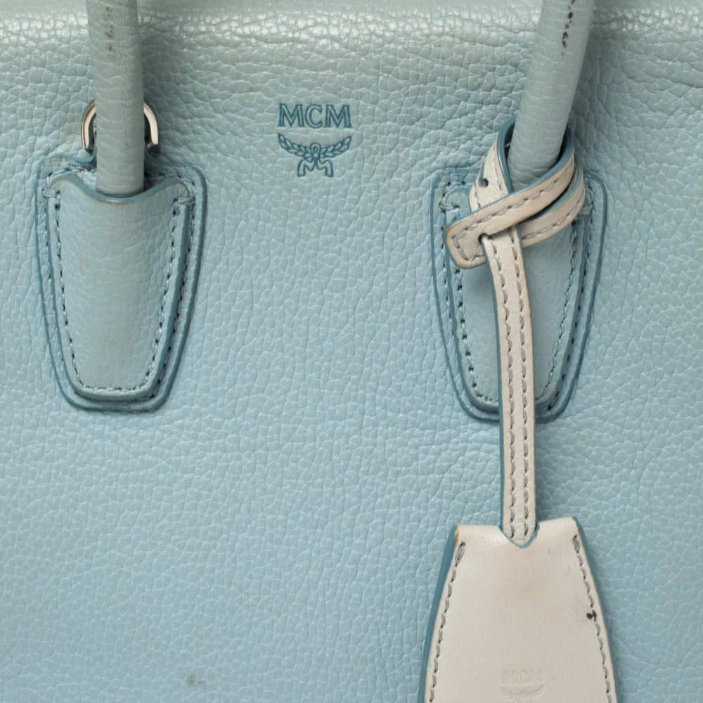 MCM MCM Blue Leather Mini Milla Tote 5