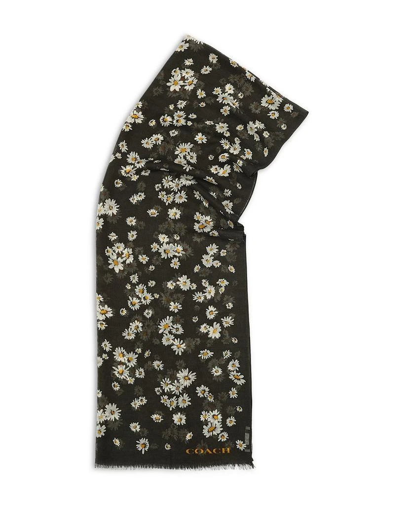 Coach Daisy Cluster Printed Scarf 3