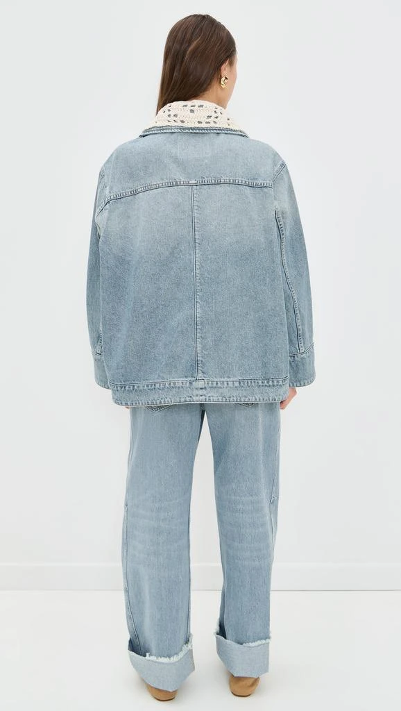 B Sides Stadium Jacket with Crochet Collar 2
