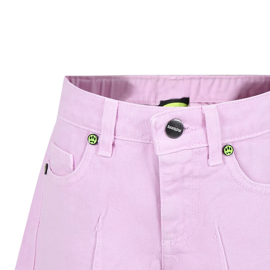 BARROW Pink Shorts For Girl With Smiley 2