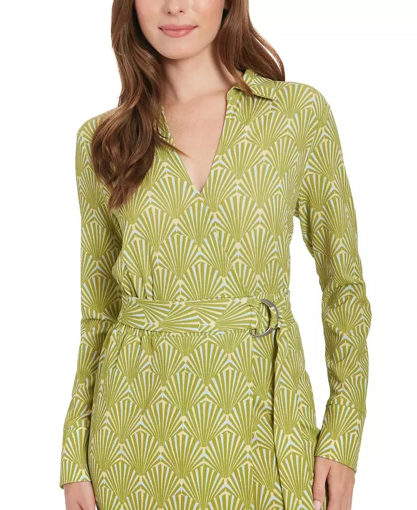 Maggy London Petite Printed Faux-Wrap Dress 3