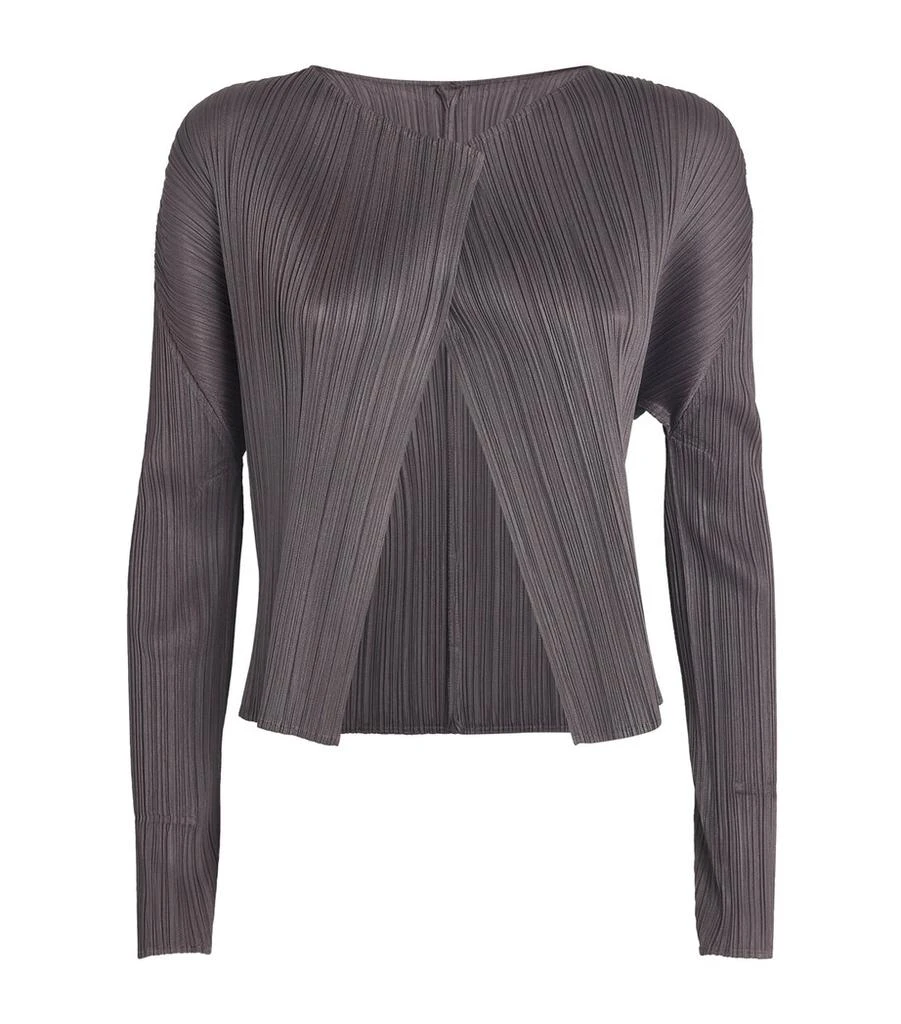 Pleats Please Monthly Colors September Pleated Cardigan 1